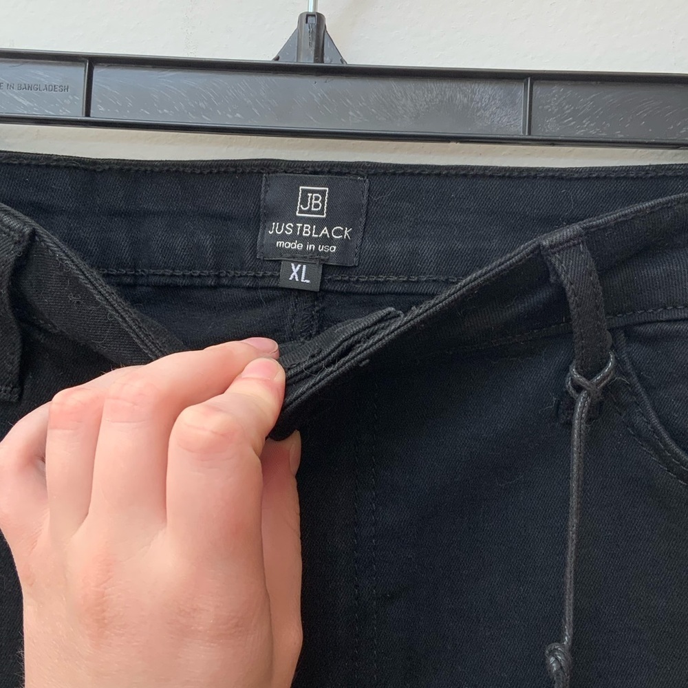 Black Denim Skirt - Picture 2 of 3